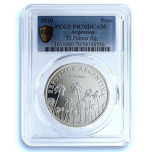 Argentina 1 peso El Palmar KM-163 May Revolution PR 70 PCGS silver coin 2010