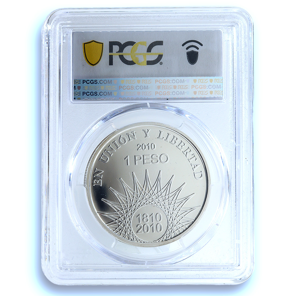Argentina 1 peso El Palmar KM-163 May Revolution PR 70 PCGS silver coin 2010 Argentina 1 peso El Palmar KM-163 May Revolution PR 70 PCGS silver coin 2010