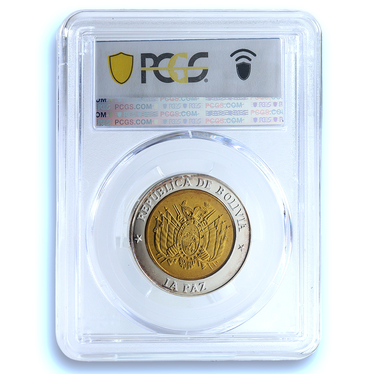 Bolivia Revolution Independence La Paz Anniversary MS 68 PCGS bimetal medal 2009