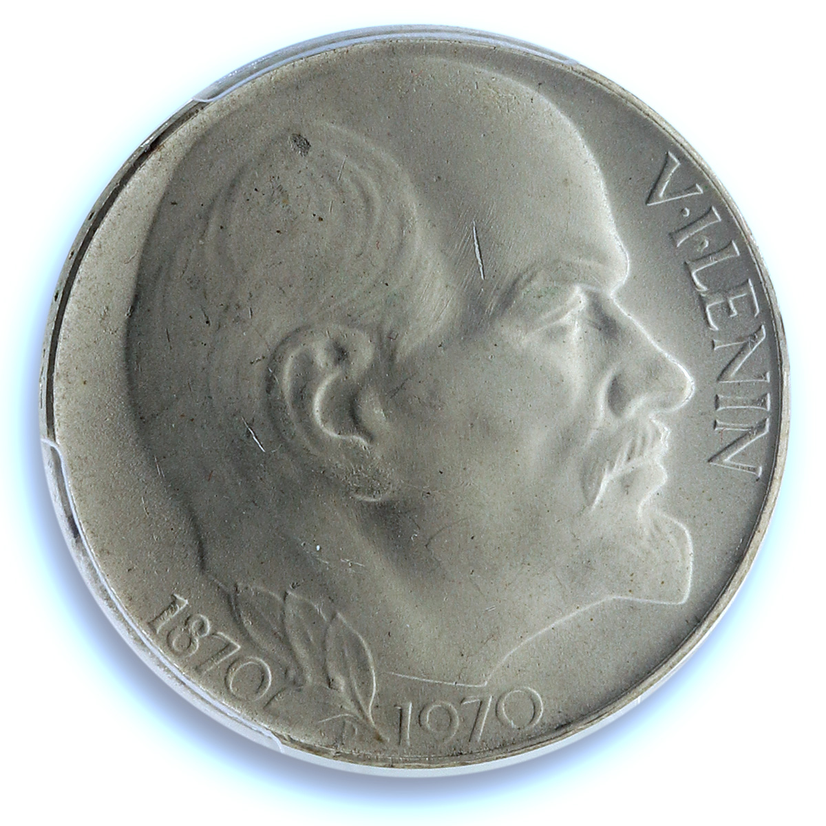Czechoslovakia 50 korun Vladimir Lenin KM-70 MS 64 PCGS silver coin 1970 Czechoslovakia 50 korun Vladimir Lenin KM-70 MS 64 PCGS silver coin 1970