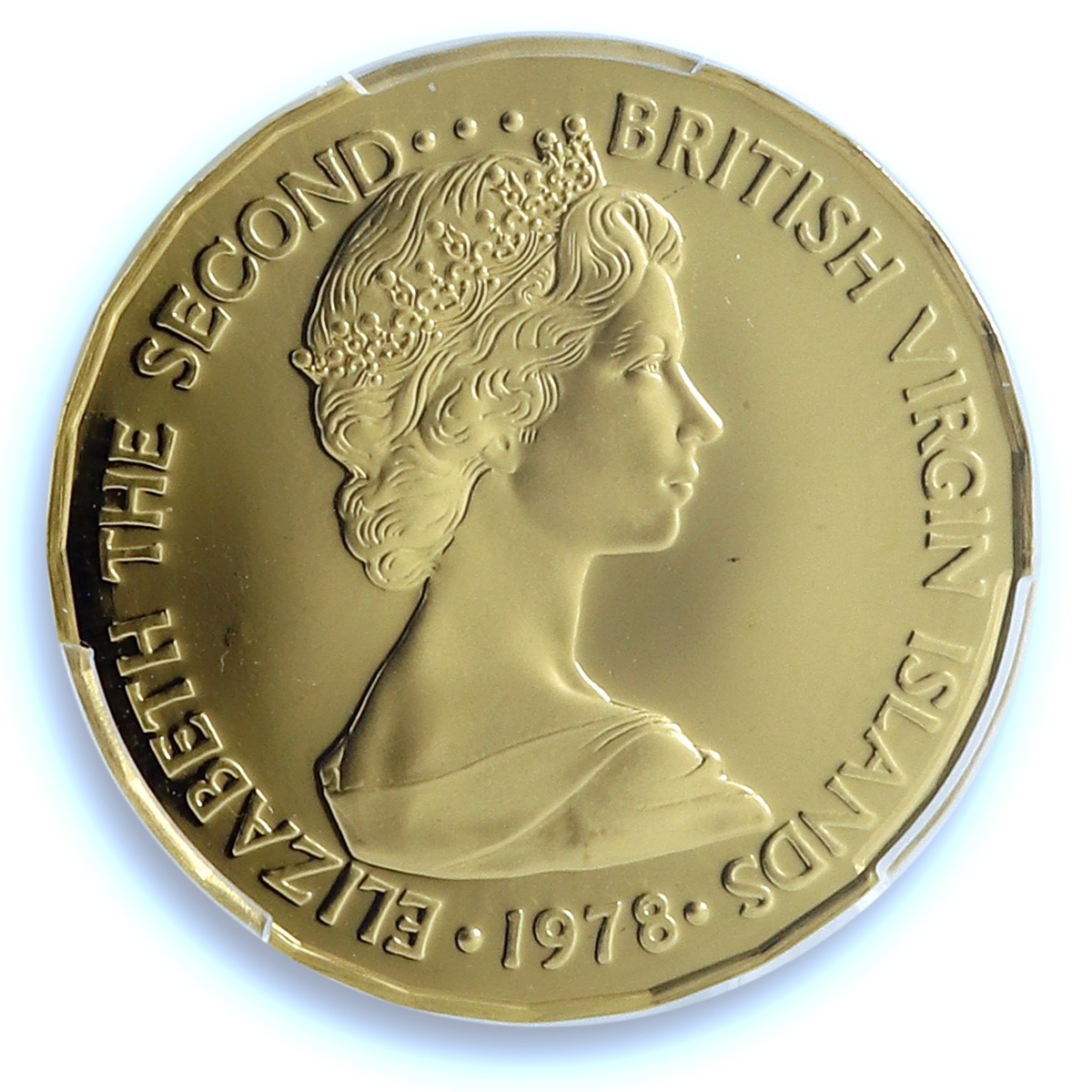 British Virgin 100 dollars Coronation Jubilee KM-23 PR 70 PCGS gold coin 1978 British Virgin 100 dollars Coronation Jubilee KM-23 PR 70 PCGS gold coin 1978