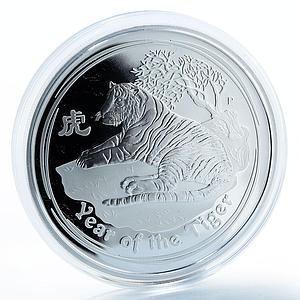 Australia 2 dollars Year of the Tiger Lunar Calendar Series II silver proof 2010