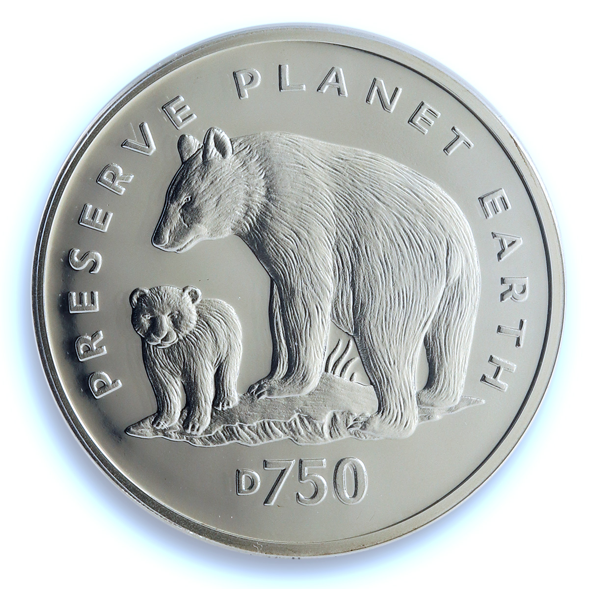 Bosnia 750 dinara Black Bear KM-27 Preserve Planet PR 69 PCGS silver coin 1994 Bosnia 750 dinara Black Bear KM-27 Preserve Planet PR 69 PCGS silver coin 1994