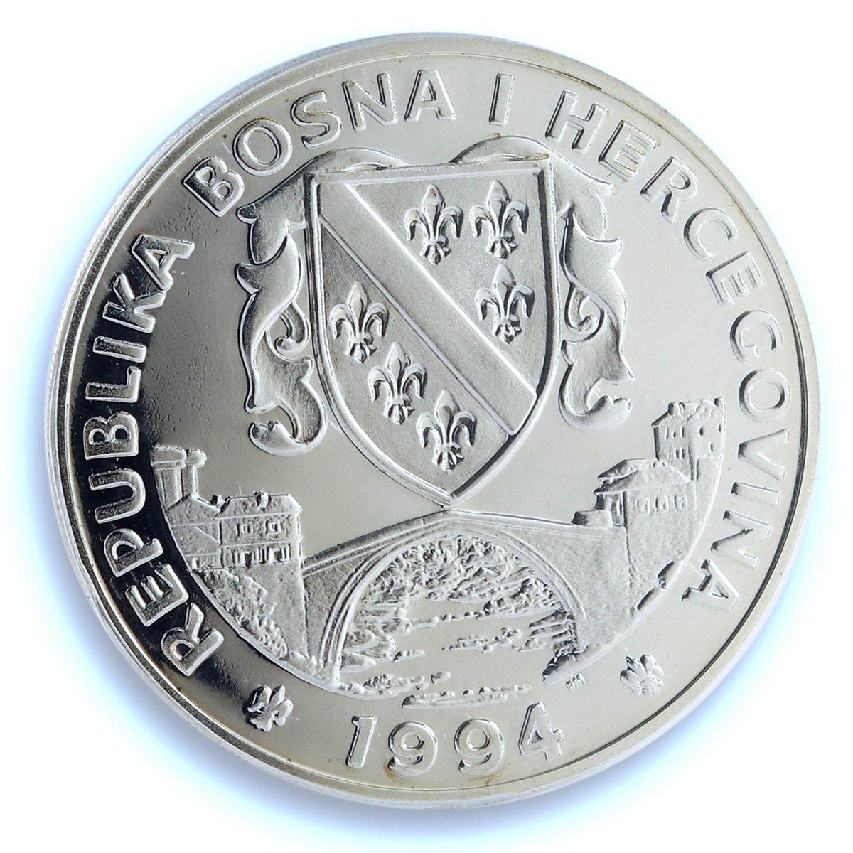 Bosnia 750 dinara Black Bear KM-27 Preserve Planet PR 69 PCGS silver coin 1994 Bosnia 750 dinara Black Bear KM-27 Preserve Planet PR 69 PCGS silver coin 1994