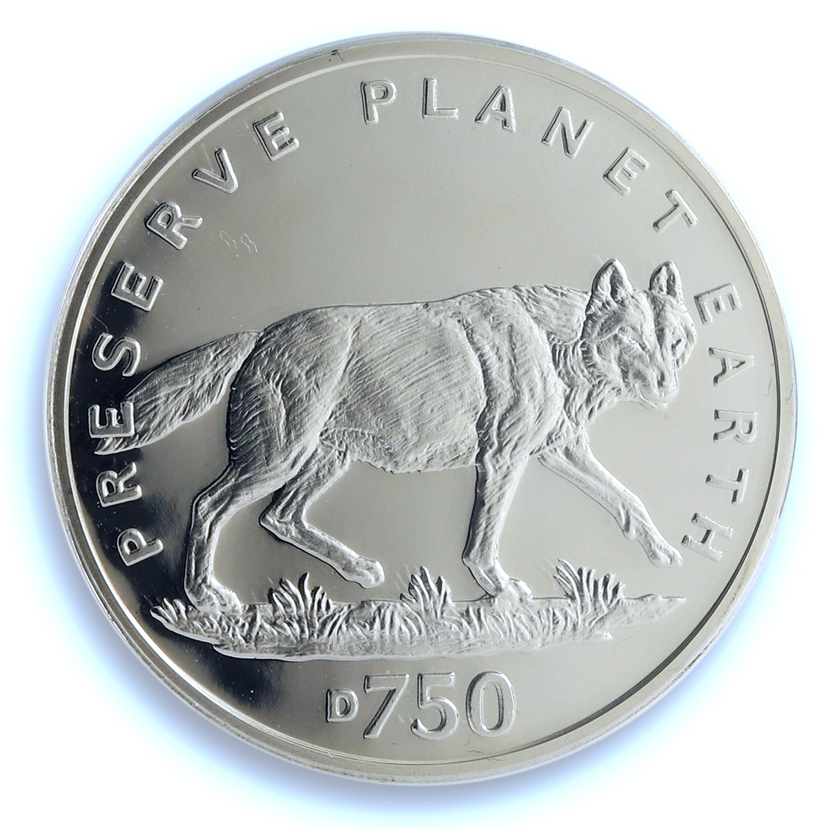 Bosnia 750 dinara Grey Wolf KM-26 Preserve Planet PR 68 PCGS silver coin 1994 Bosnia 750 dinara Grey Wolf KM-26 Preserve Planet PR 68 PCGS silver coin 1994