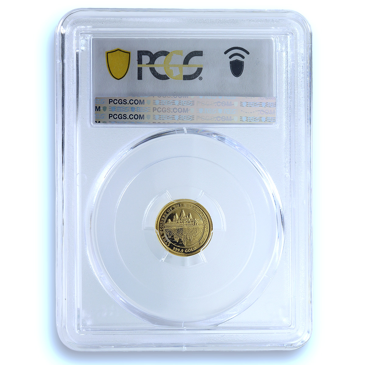 Cambodia 3000 riels Angkor Wat Temple KM-99 Wonders MS 70 PCGS gold coin 2001