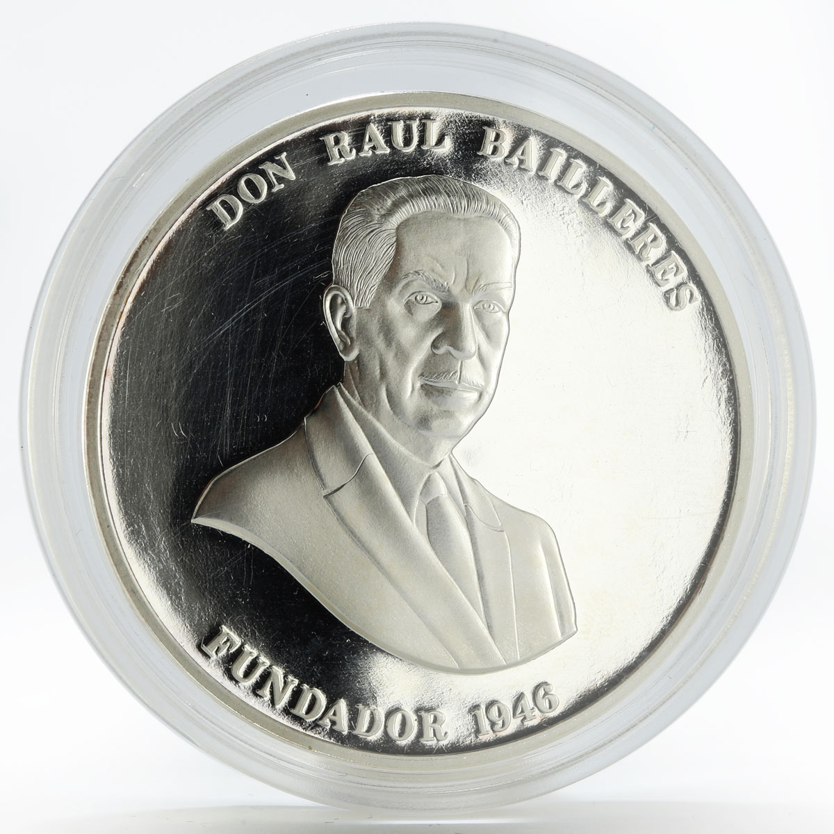 Mexico Don Raul Bailleres ITAM proof silver token