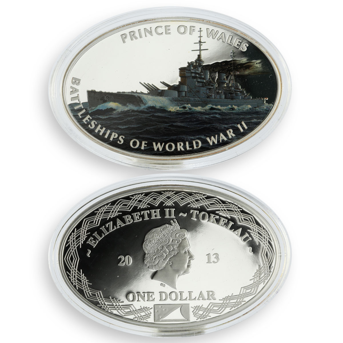 Tokelau set 6 coins Battleships of World War II copper-nickel silverplated 2013