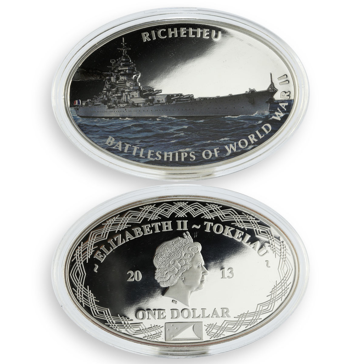 Tokelau set 6 coins Battleships of World War II copper-nickel silverplated 2013