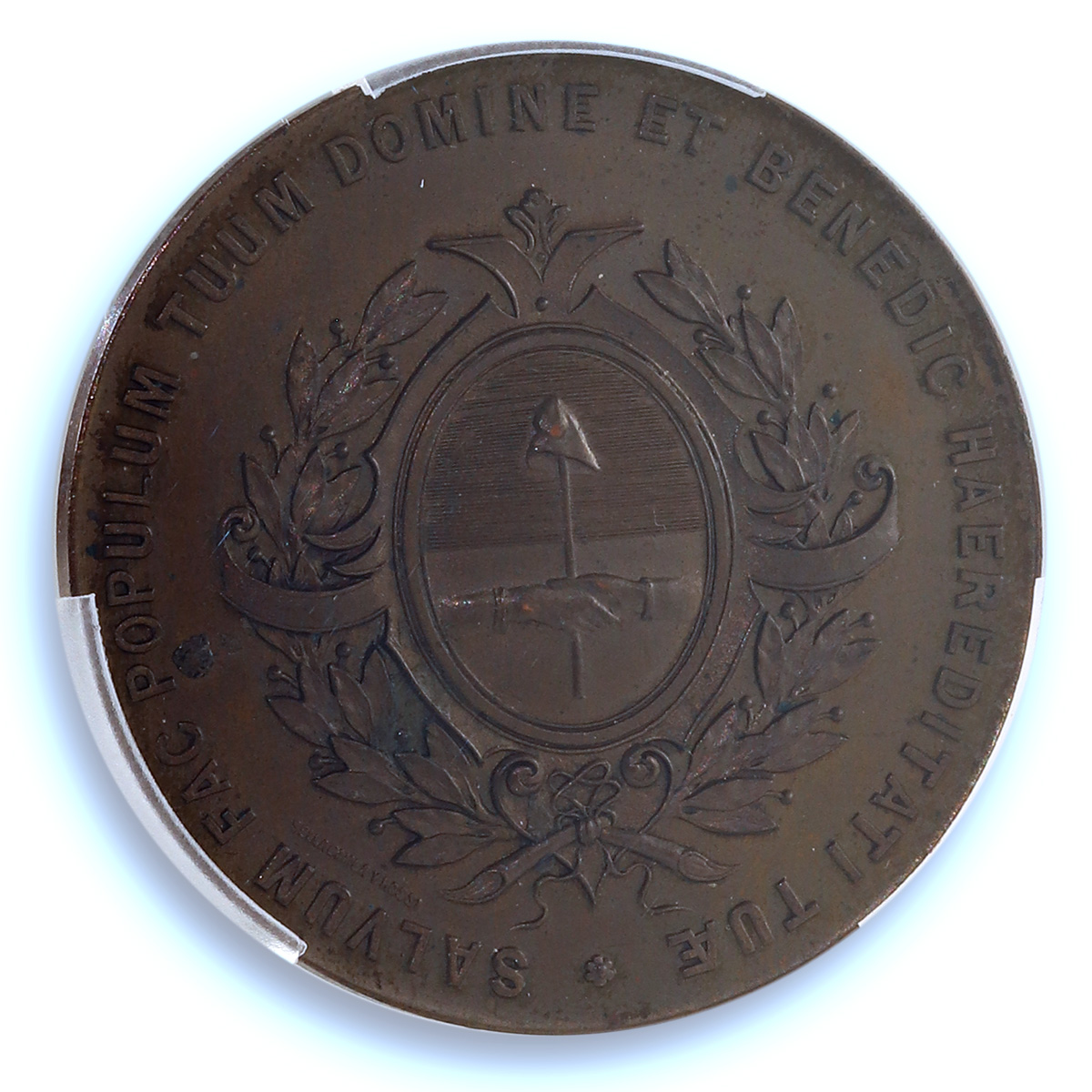 Argentina Bishop Juan Nepomuceno Terrero La Plata MS 64 PCGS bronze medal 1901 Argentina Bishop Juan Nepomuceno Terrero La Plata MS 64 PCGS bronze medal 1901