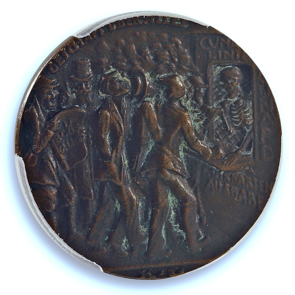 Germany Empire Lusitania Sinking Kienast-156 Goetz UNC PCGS iron medal 1915 Germany Empire Lusitania Sinking Kienast-156 Goetz UNC PCGS iron medal 1915