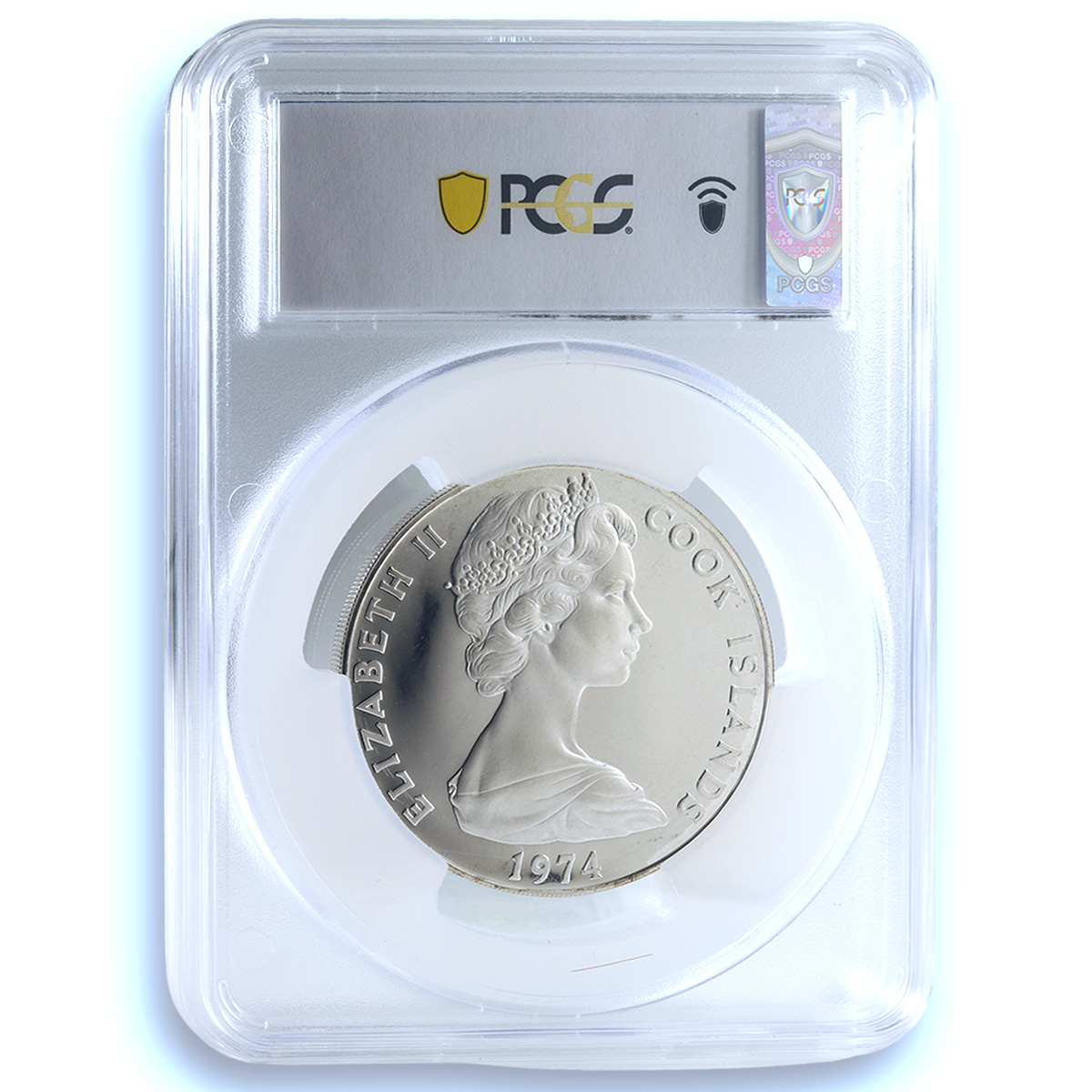 Cook Islands 50 dollars Churchill KM-11 Big Ben PR 67 PCGS silver coin 1974 Cook Islands 50 dollars Churchill KM-11 Big Ben PR 67 PCGS silver coin 1974