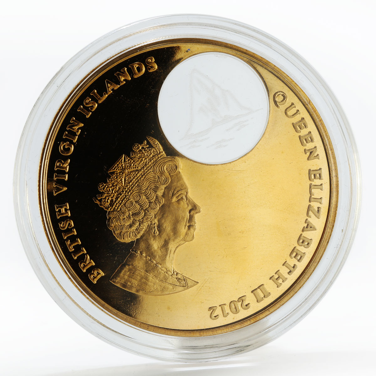 British Virgin Islands 2$ R.M.S. Titanic II proof colored bronze coin 2012