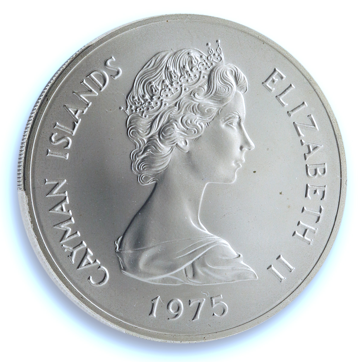 Cayman Islands 50 dollars Queens of England KM-12 MS 69 PCGS silver coin 1975 Cayman Islands 50 dollars Queens of England KM-12 MS 69 PCGS silver coin 1975