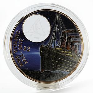 British Virgin Islands 2$ R.M.S. Titanic III proof colored bronze coin 2012