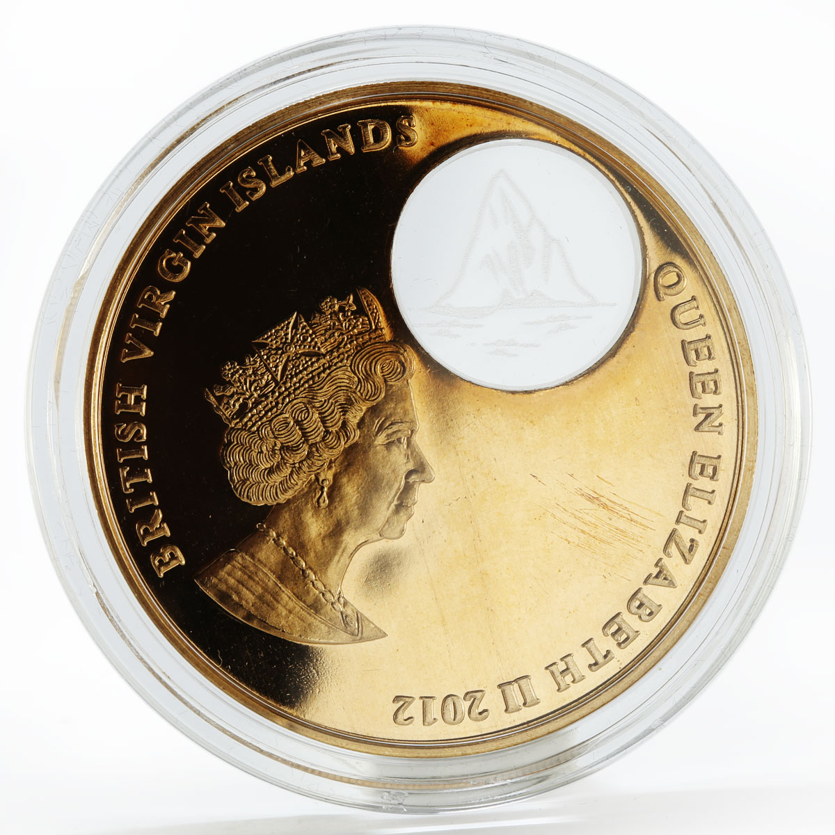 British Virgin Islands 2$ R.M.S. Titanic III proof colored bronze coin 2012