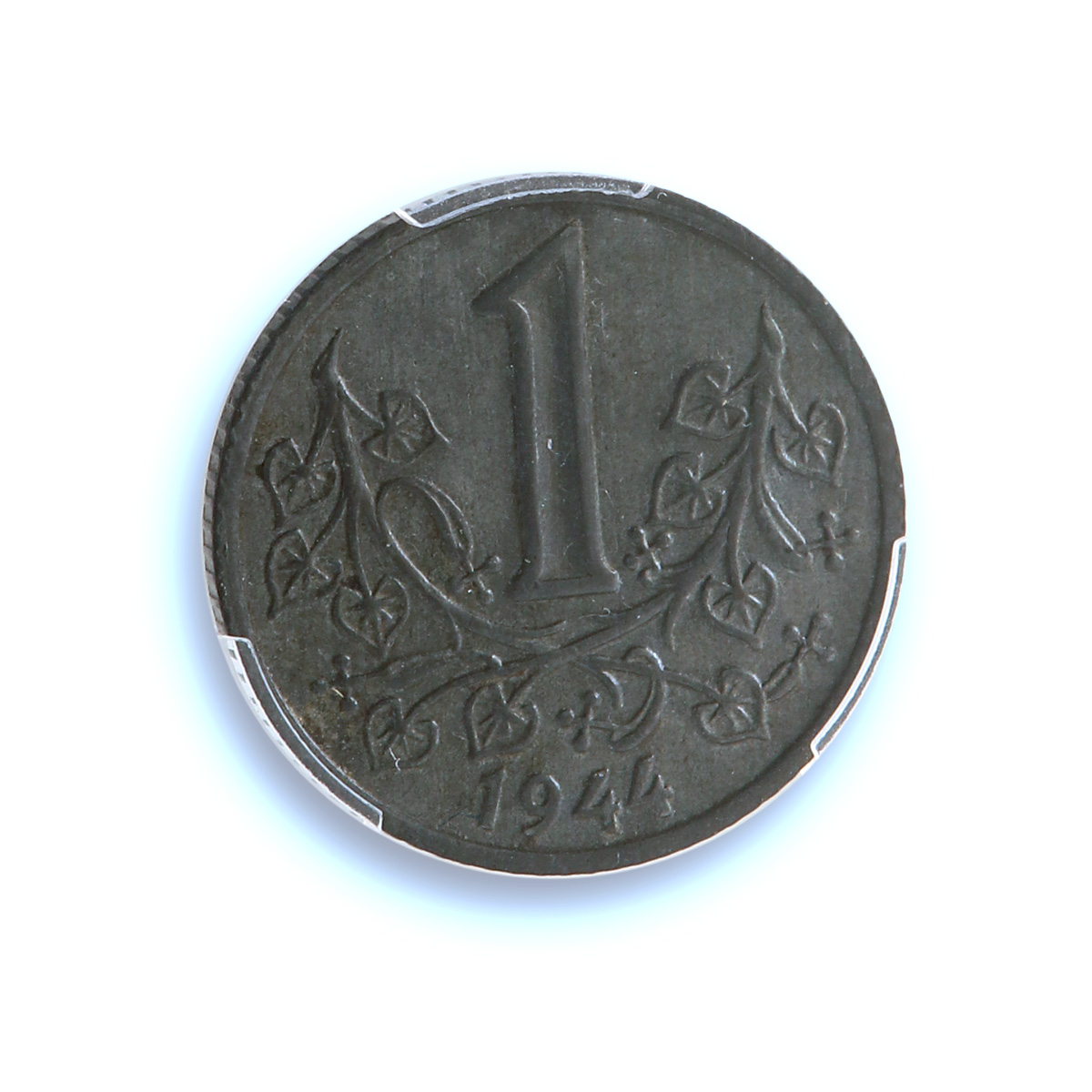 Bohemia 1 koruna German Protectorate KM-4 J-623 MS 62 PCGS zinc coin 1944 Bohemia 1 koruna German Protectorate KM-4 J-623 MS 62 PCGS zinc coin 1944