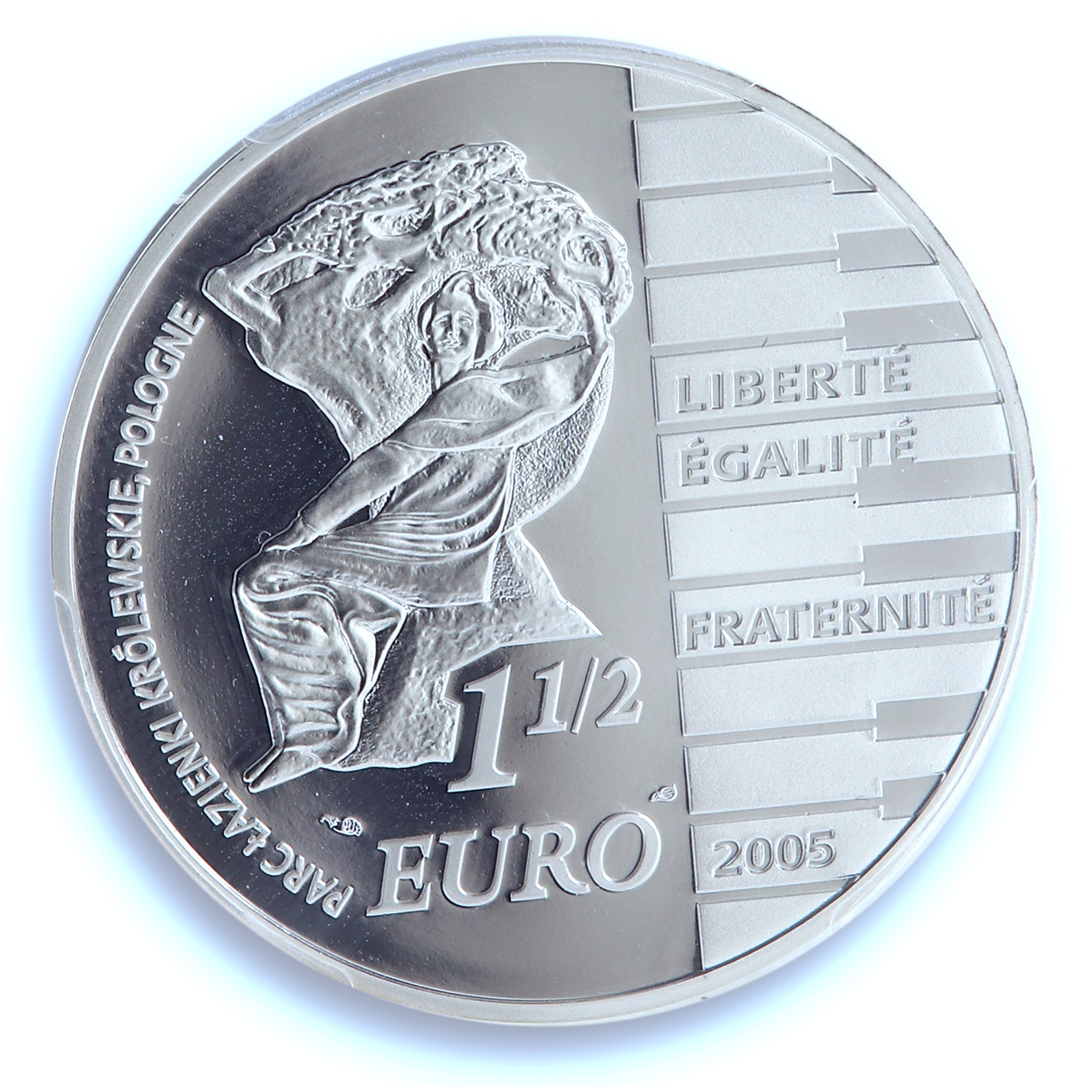 France 1 1/2 euro Chopin KM-2027 Music Composer PR 69 PCGS silver coin 2005 France 1 1/2 euro Chopin KM-2027 Music Composer PR 69 PCGS silver coin 2005