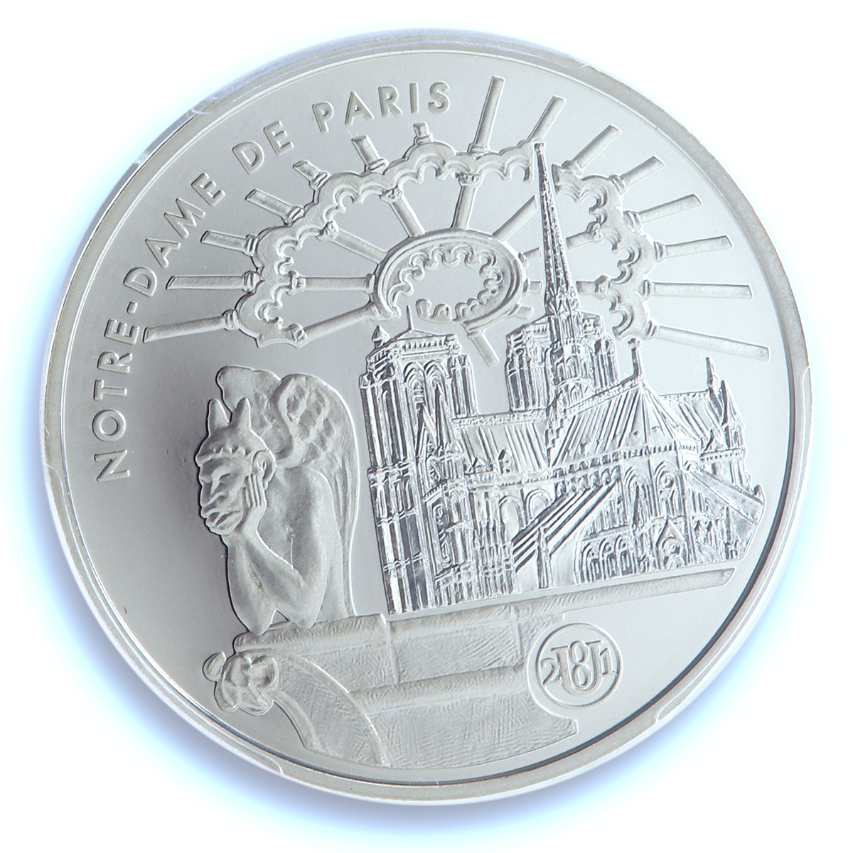 France 10 francs Notre Dame Paris KM-1272 Cathedral PR 69 PCGS silver coin 2001 France 10 francs Notre Dame Paris KM-1272 Cathedral PR 69 PCGS silver coin 2001