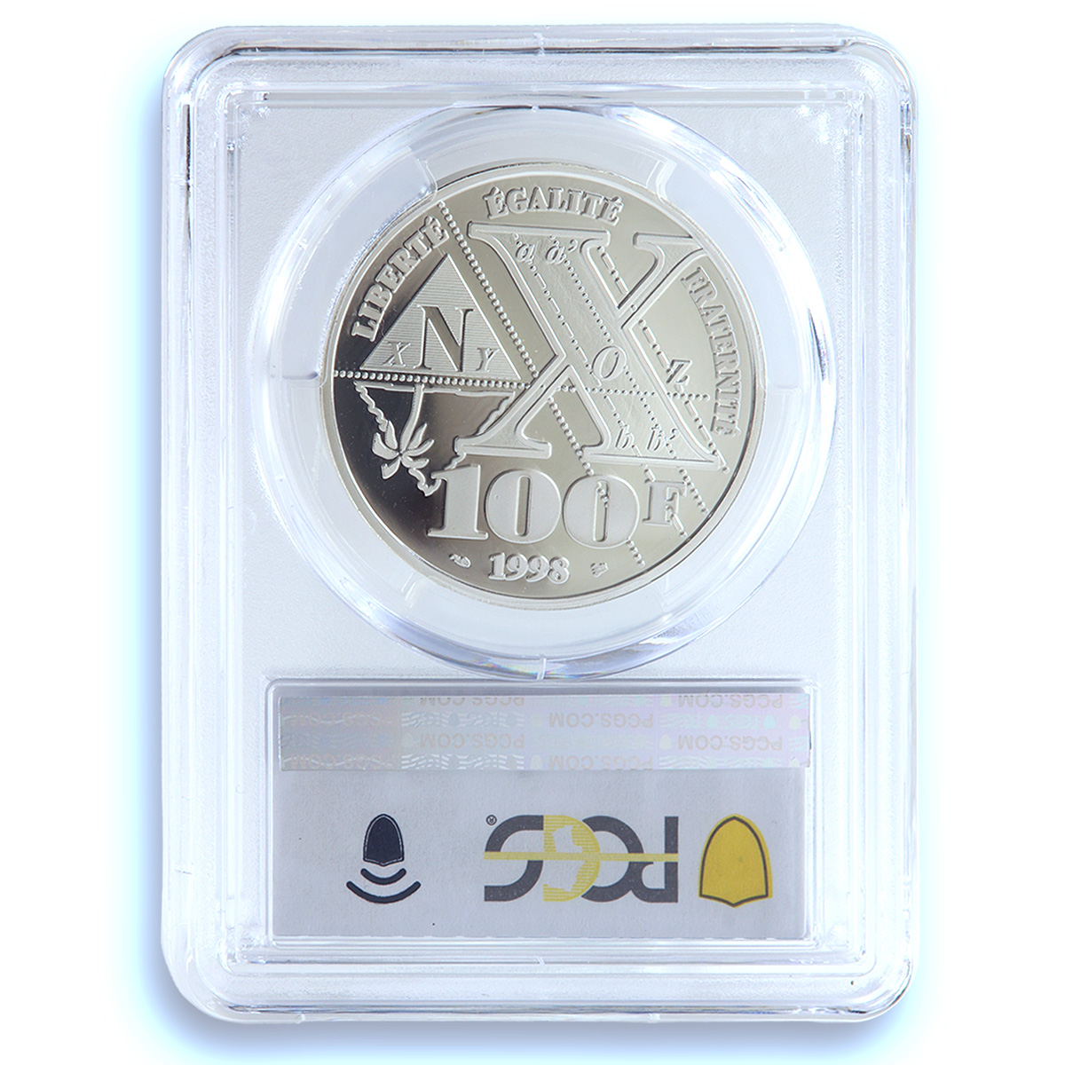 France 100 francs Gaspard Monge KM-1203 Science PR 69 PCGS silver coin 1998 France 100 francs Gaspard Monge KM-1203 Science PR 69 PCGS silver coin 1998