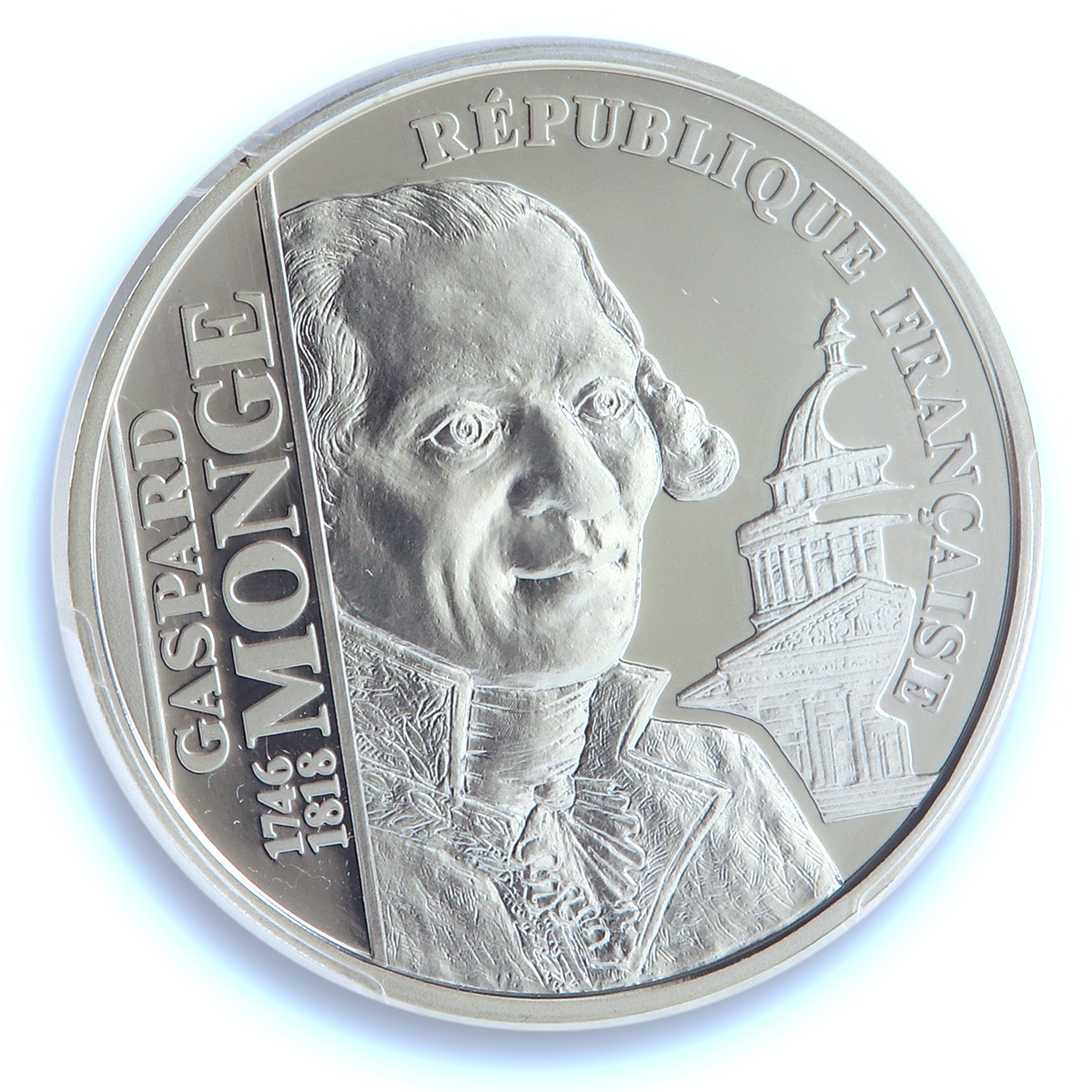 France 100 francs Gaspard Monge KM-1203 Science PR 69 PCGS silver coin 1998 France 100 francs Gaspard Monge KM-1203 Science PR 69 PCGS silver coin 1998
