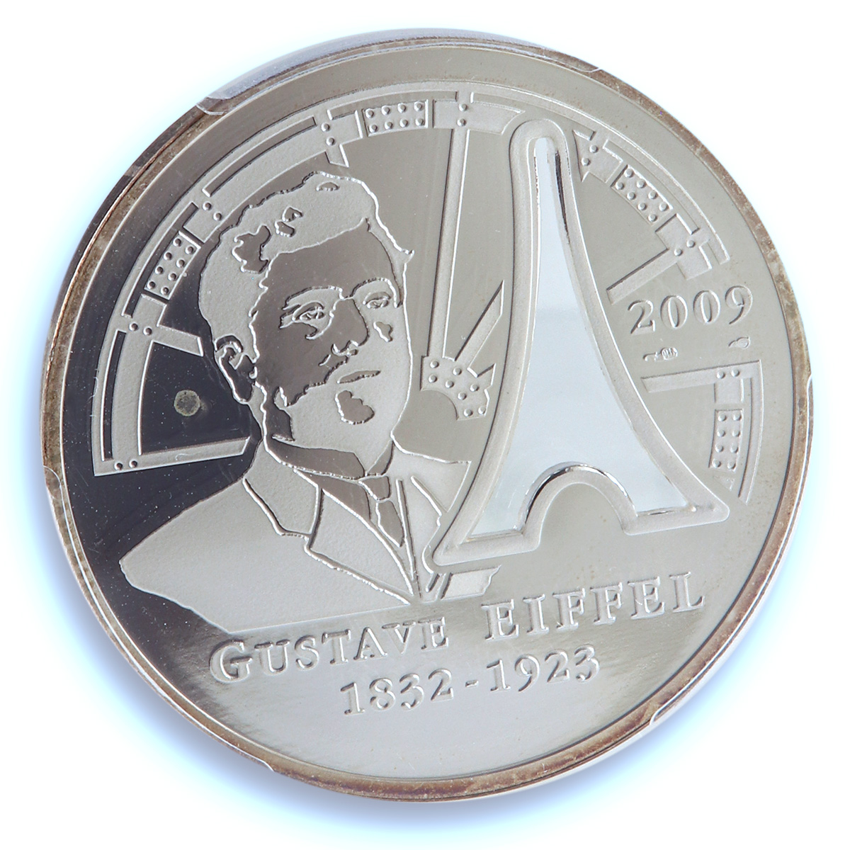 France 10 euros Gustave Eiffel Architecture Tower PR 68 PCGS silver coin 2009 France 10 euros Gustave Eiffel Architecture Tower PR 68 PCGS silver coin 2009