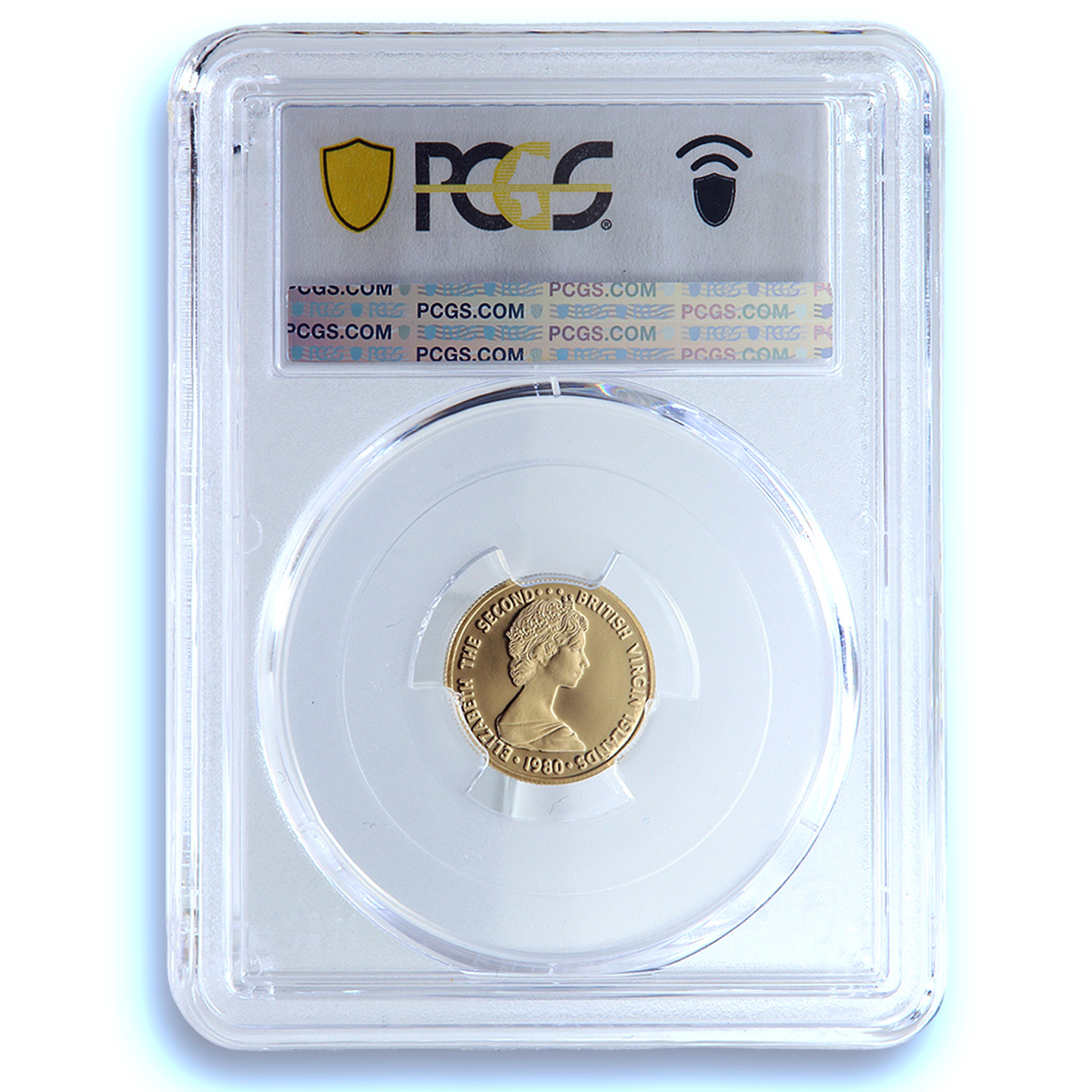 British Virgin Is. 50 dollars Golden Dove KM-28 Bird PR 70 PCGS gold coin 1980 British Virgin Is. 50 dollars Golden Dove KM-28 Bird PR 70 PCGS gold coin 1980