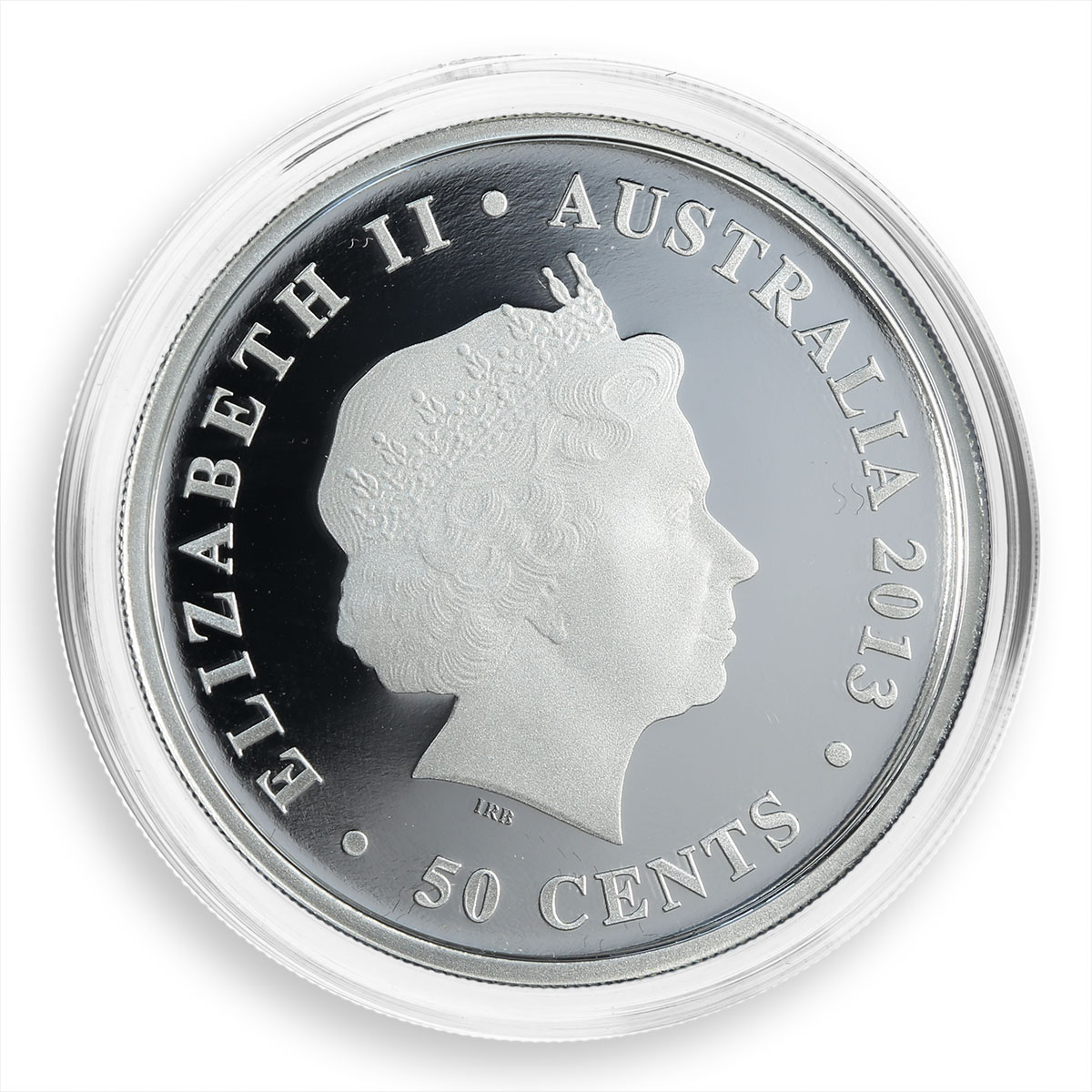 Australia 50 cents Marry New Year Tree silver coloured proof coin 2013