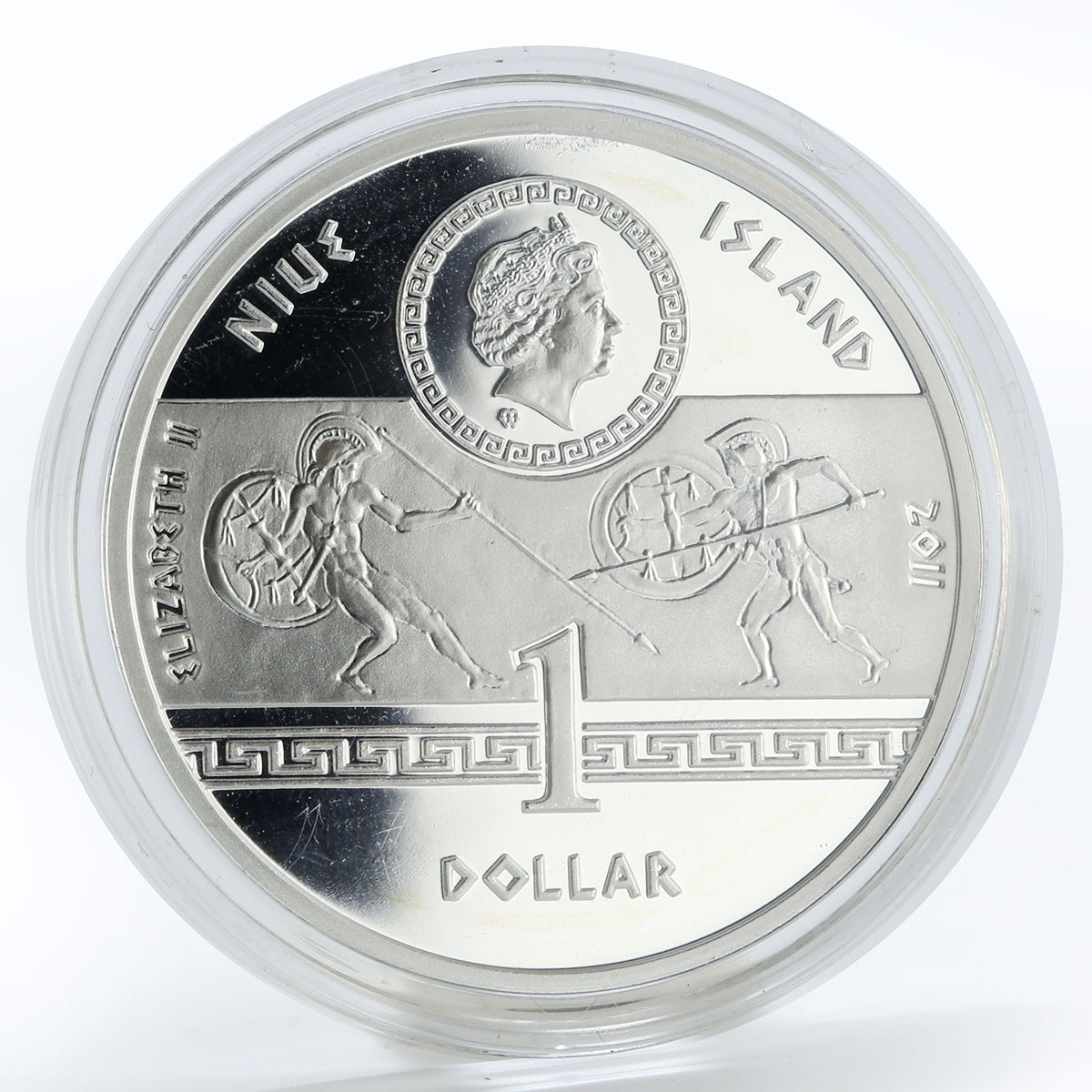 Niue 1 dollar Alexander The Great colored silver coin 2011