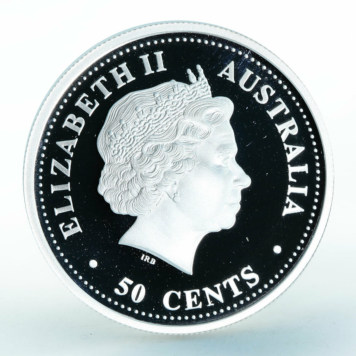 Australia 50 cents Year of the Horse Lunar Series I silver proof coin 1/2 oz 2002