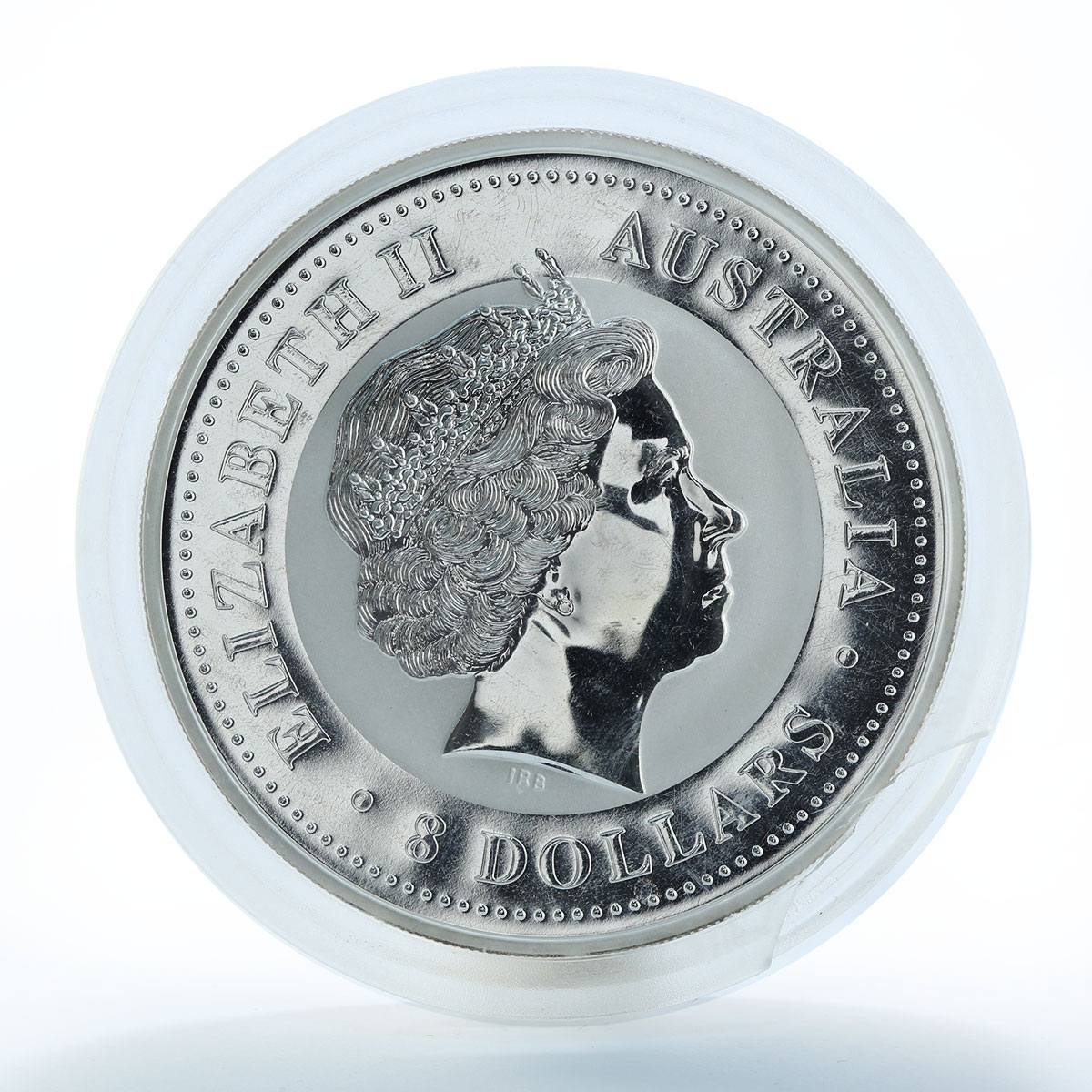 Australia 8 dollars Year of the Dog Lunnar Series I 5 oz Silver Coin 2006