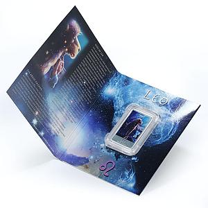Niue 2 dollars Zodiac Signs series Leo colored proof silver coin 2011
