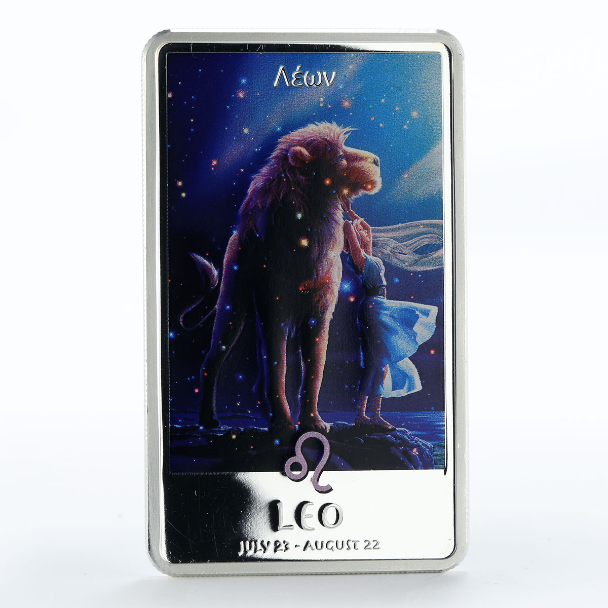 Niue 2 dollars Sings of the Zodiac Leo silver color 1 oz coin 2011