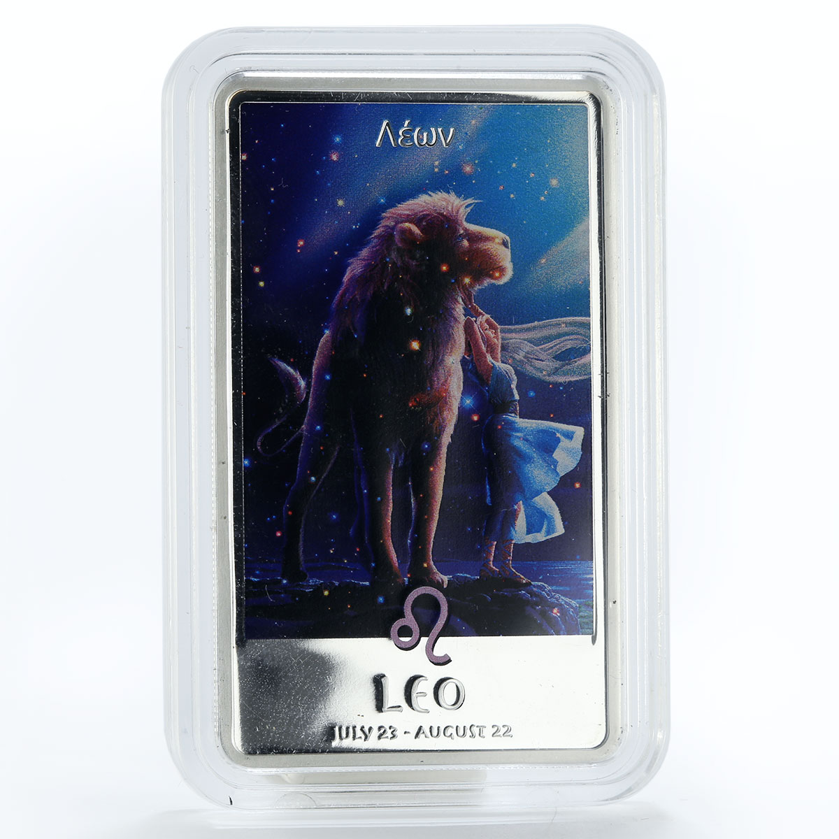 Niue 2 dollars Sings of the Zodiac Leo silver color 1 oz coin 2011