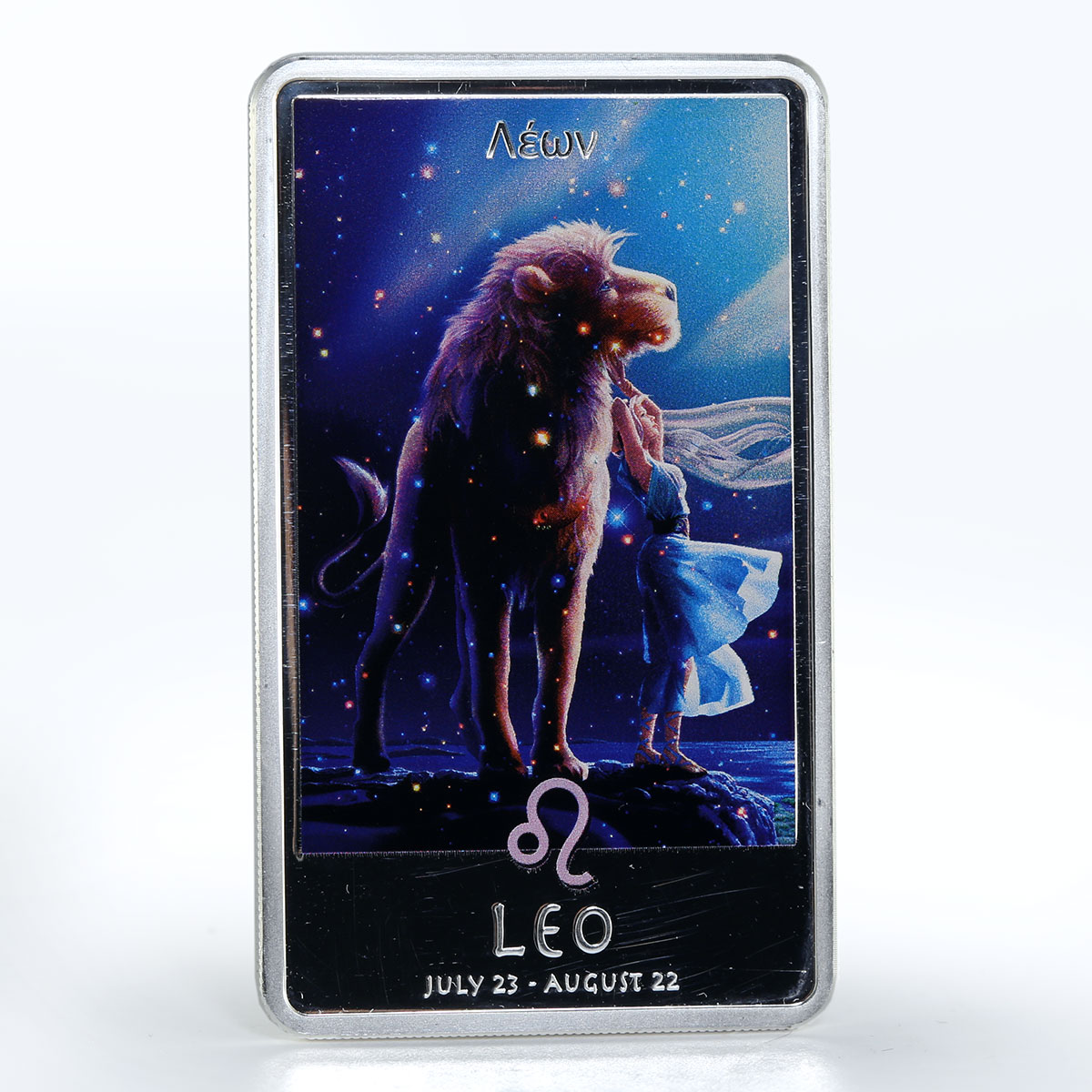 Niue 2 dollars Sings of the Zodiac Leo silver color 1 oz coin 2011