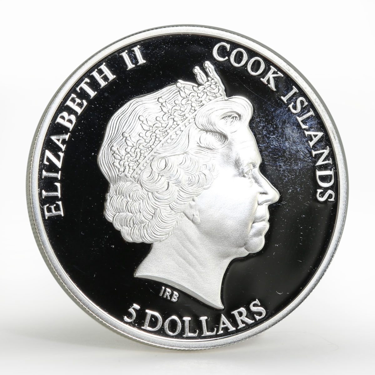 Cook Islands 5 dollars St. Petersburg city colored proof silver coin 2011