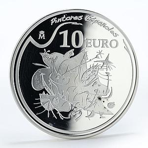 Spain 10 euro Joan Miro painters morning star proof silver coin 2012