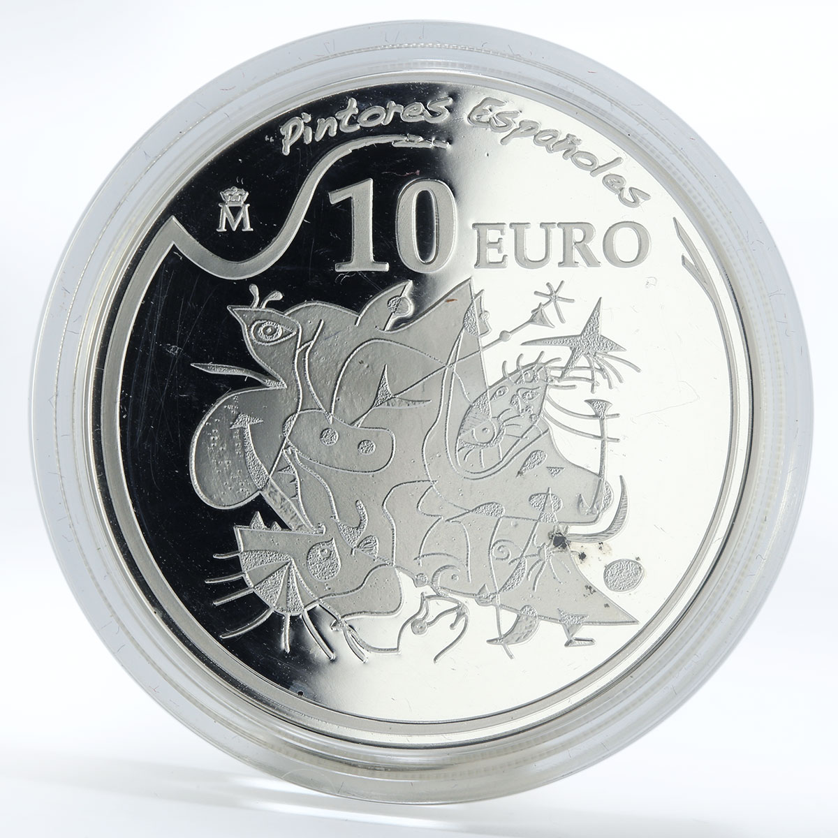 Spain 10 euro Joan Miro painters morning star proof silver coin 2012