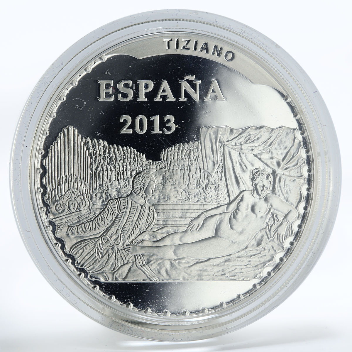 Spain 10 euro Museum - Tiziano proof silver coin 2013