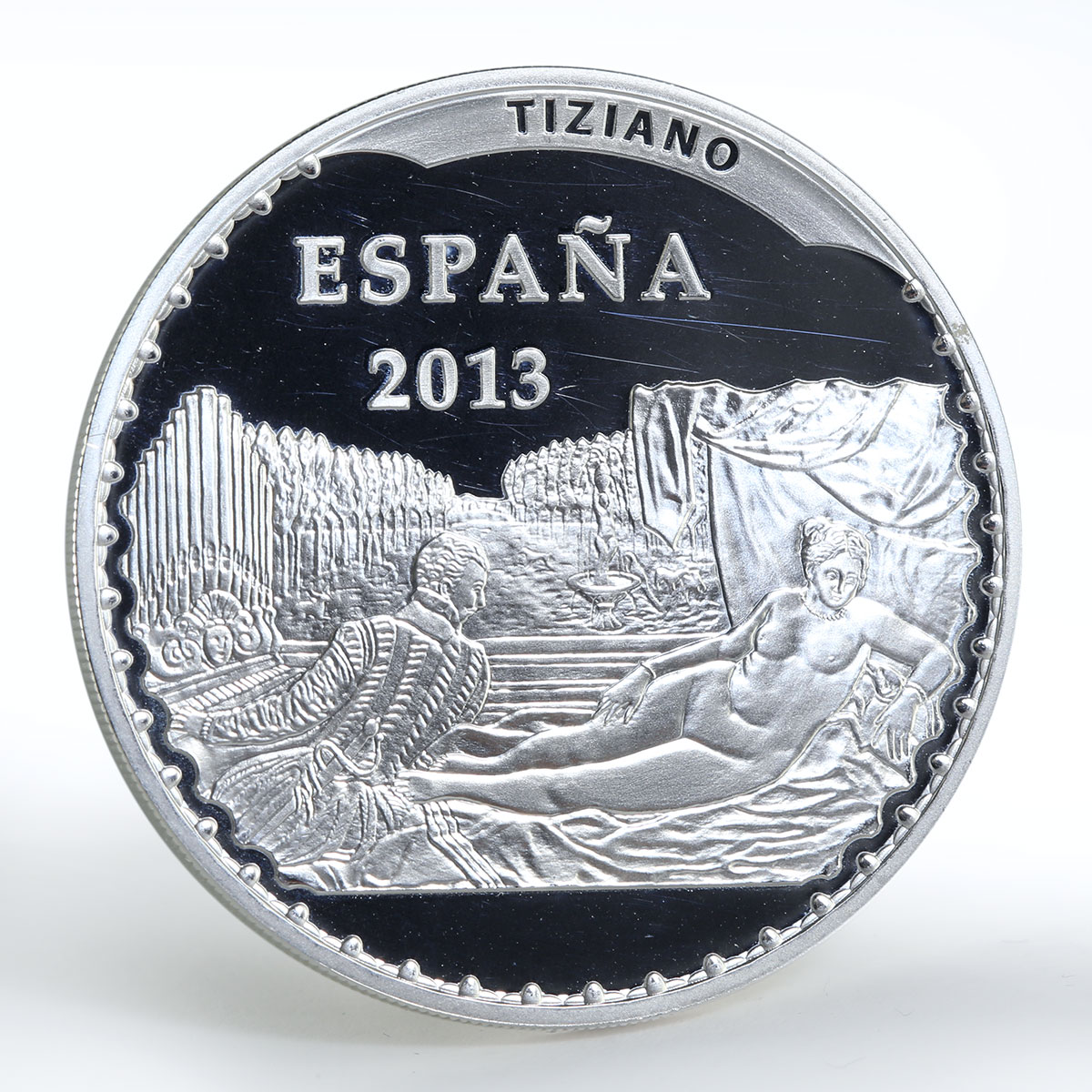 Spain 10 euro Museum - Tiziano proof silver coin 2013