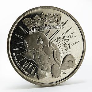 Niue 1 dollar Pokemon Squirtle copper-nickel coin 2001