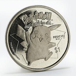 Niue 1 dollar Pokemon Pikachu copper-nickel coin 2001