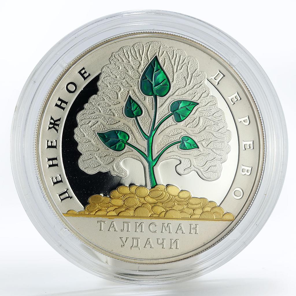 Laos 70000 kip Money tree gilded silver coin 2013