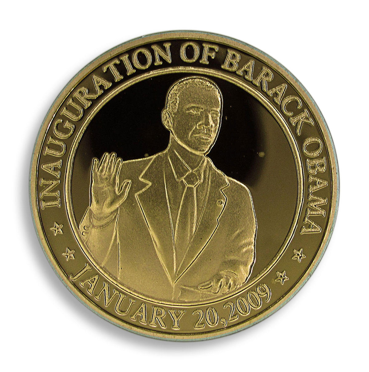 Barack Obama, Commemoration of the 56th Presidential Inauguration, Gold Plated