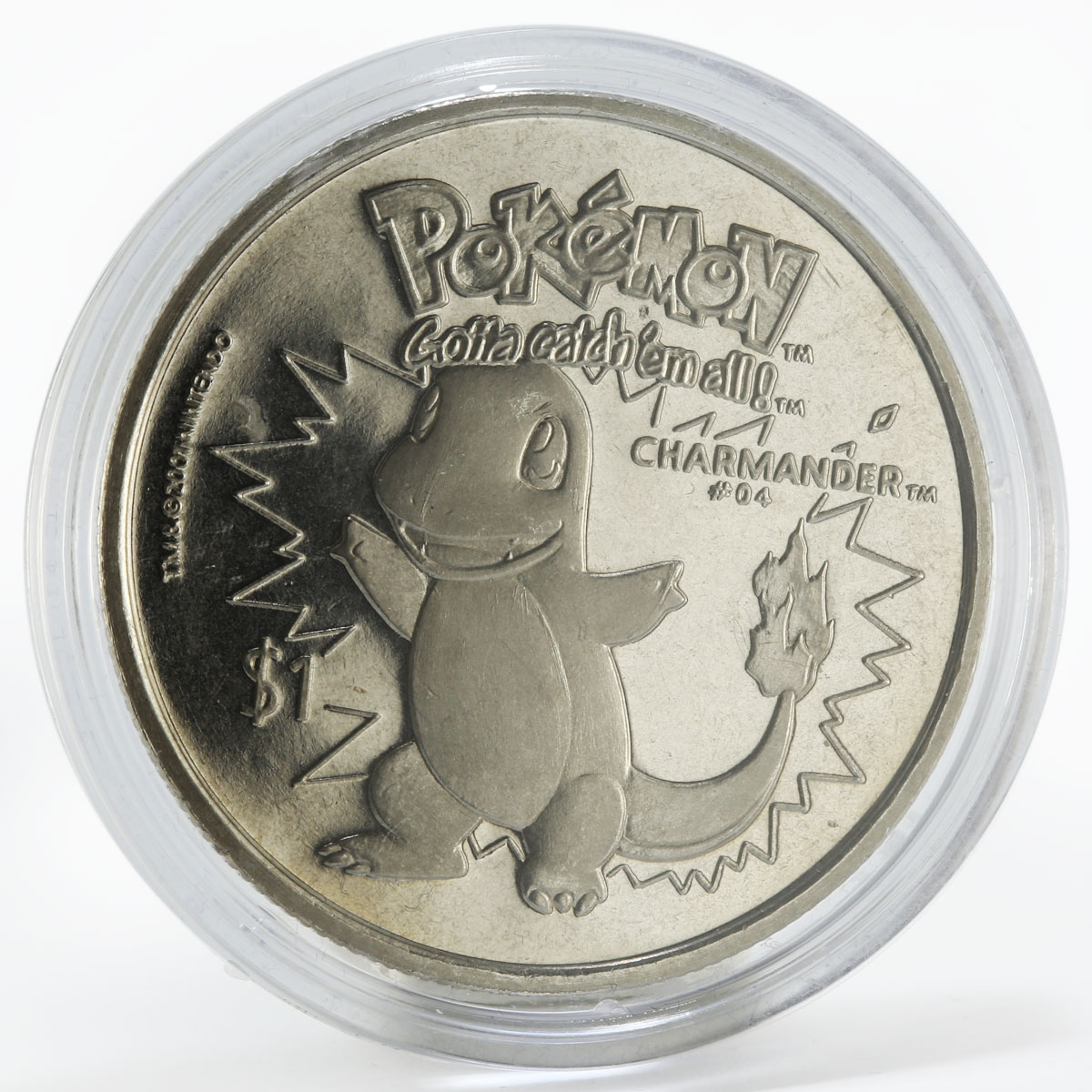 Niue 1 dollar Pokemon Charmander copper-nickel coin 2001