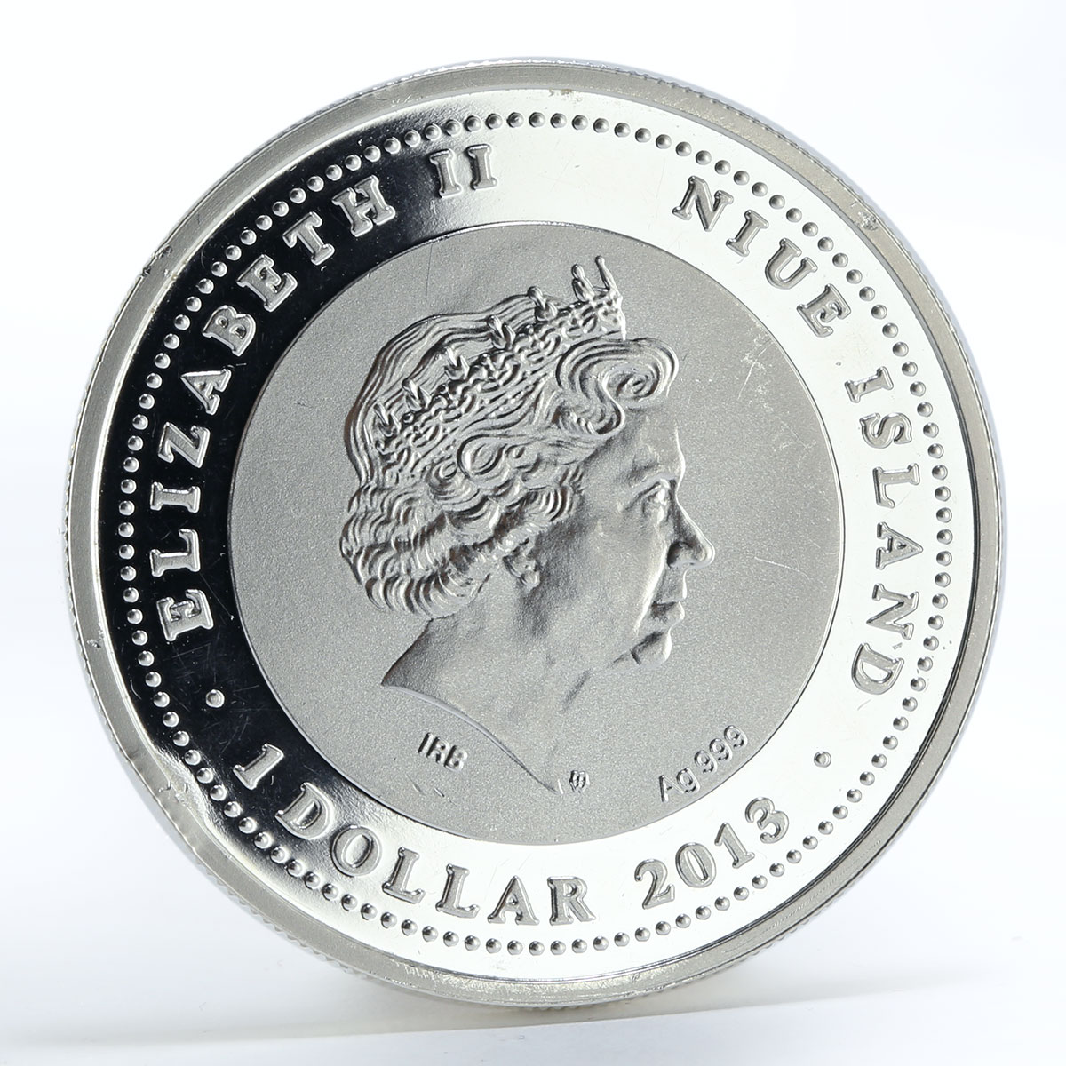 Niue 1 dollar Hockey Club Sibir colored silver coin 2013