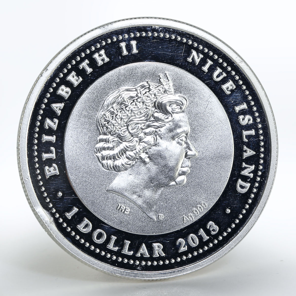 Niue 1 dollar Hockey Club Sibir colored silver coin 2013