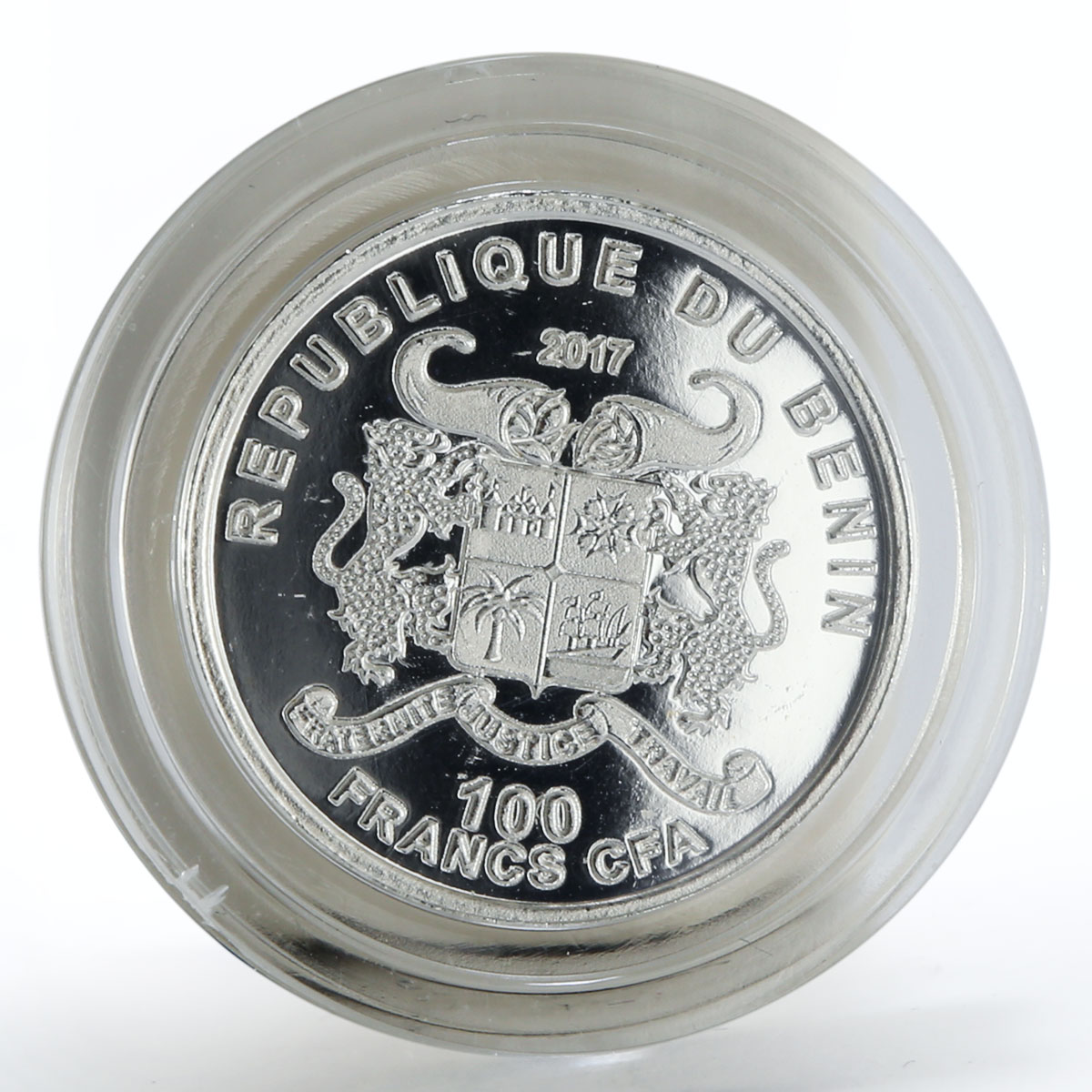 Benin set 3 coins Good Luck Success Wealth gilded silver 2017