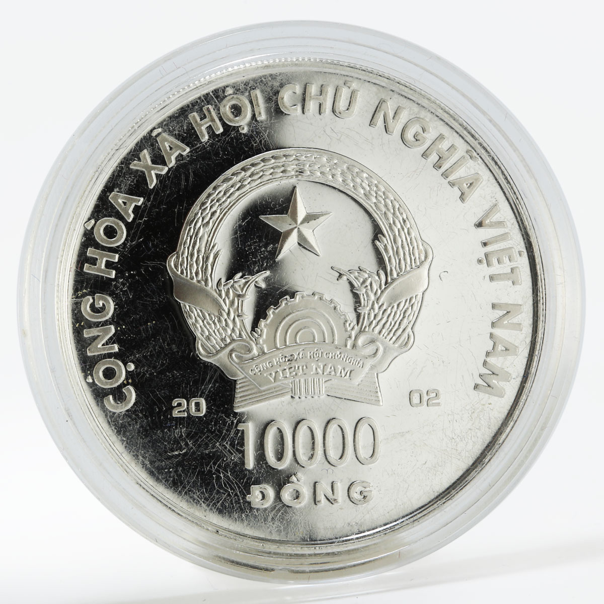 Vietnam 10000 dong Year of the Horse proof silver coin 2002