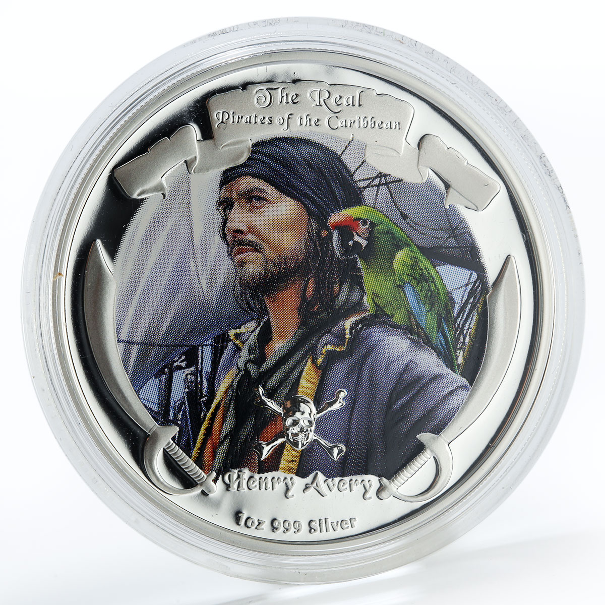 Niue set of 4 coins Real Pirates of Caribbean colored silver coin 2011